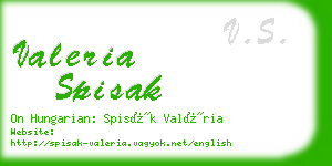 valeria spisak business card